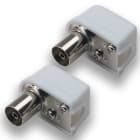 MASTER - CONF. 2 PRESE COAX SQUADRA 75OHM D9.5MM AS00593F