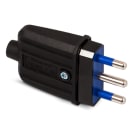 MASTER - SPINA IP40 S17 2P+T 16A IN GOMMA NERA AS05080