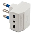 MASTER - ADATTATORE DOPPIO 16A 2P+T BIANCO AS05641