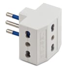 MASTER - ADATTATORE TRIPLO 10A 2P+T BIANCO