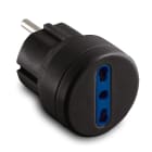 MASTER - ADAT.SPINA SCHUKO-BIVALENTE 16A+T NERO AS05770