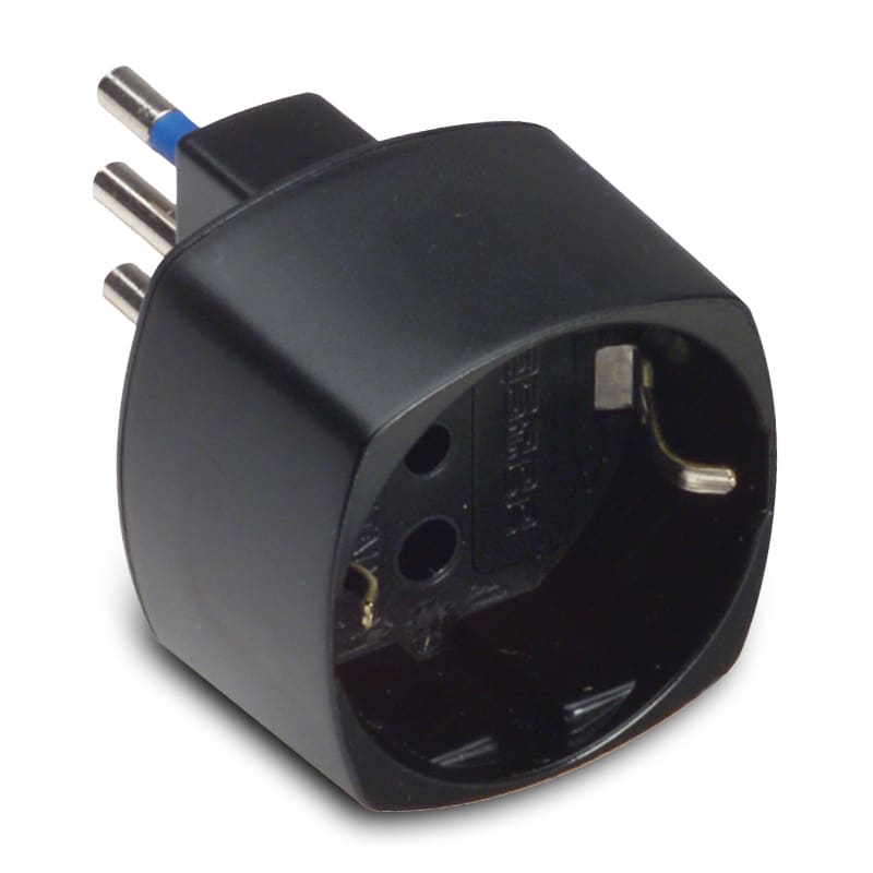 MASTER - ADATT.SCHUKO 10A+T NERO C.SICUREZZA AS05810