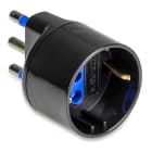 MASTER - ADATT.SCHUKO 16A 2P+T NERO C.SICUREZZA