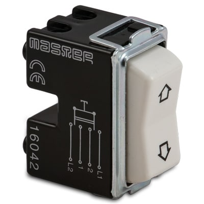 MASTER - DOPPIO PULSANTE CON FRECCE 10A 2 NO AS16042