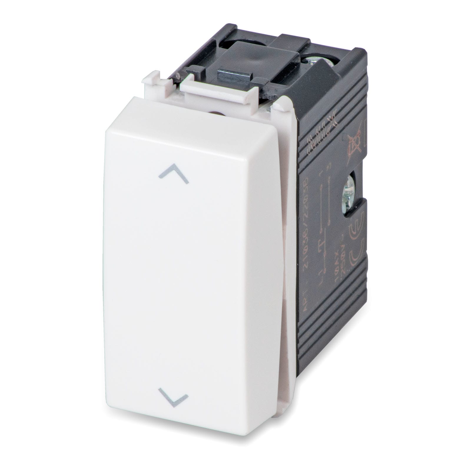 MASTER - DOPPIO PULSANTE 1P NO+1P NO 10A INTERBL. AS21038