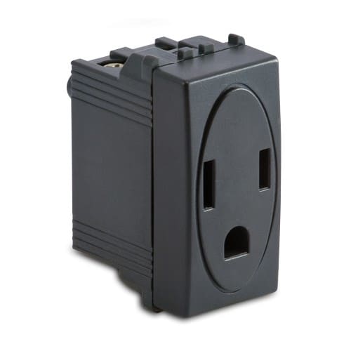 MASTER - PRESA AMERIC. 2P+T 15A 127V MODO GRIGIO