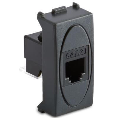 MASTER - PRESA RJ11 1 PLUG 6-4 MODO GRIGIO AS31215