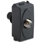 MASTER - PRESA TV/SAT TIPO F 75 OHM, MODO GRIGIO AS31266