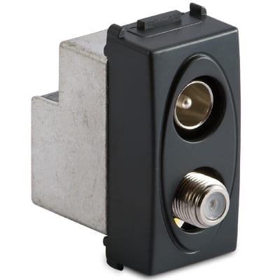 MASTER - PRESA COAX IEC-F MAS-FEM. DIRETTA GRIGIO AS31277-D