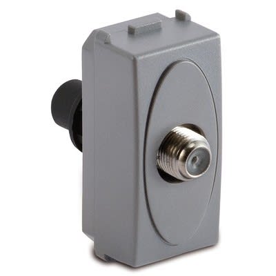 MASTER - PRESA TV/SAT CONNETTORE IEC-F STEEL AS33266