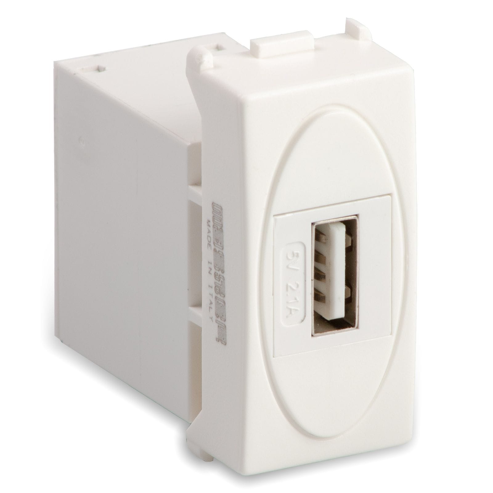 MASTER - ALIMENTATORE USB 5V 2.1A MODO BIANCO