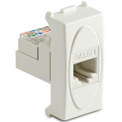 MASTER - PRESA RJ45 PLUG 8-8 CAT.5E MODO BIANCO