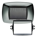 MASTER - PLACCA MODO 3 POSTI CROMATO +ANELLO TLI AS39TC223