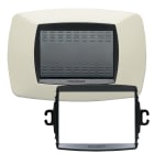 MASTER - PLACCA MODO 3 POSTI AVORIO + ANELLO TLI AS39TC283