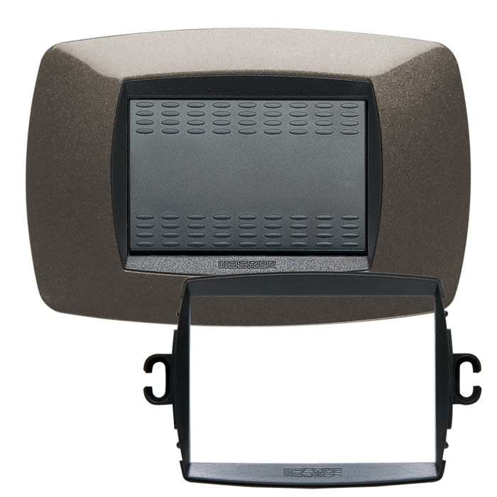 MASTER - PLACCA MODO 3P.GRIGIO ANTRACITE+ANEL AS39TC383