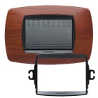 MASTER - PLACCA MODO 3 POSTI CILIEGIO +ANELLO TLI AS39TC413