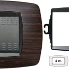 MASTER - PLACCA MODO 4 POSTI WENGE +ANELLO TLI