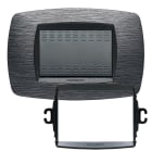 MASTER - PLACCA MODO 3P. SAT.GRIGIO + ANELLO TLI AS39TC513