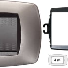 MASTER - PLACCA MODO 4P. BRONZO OPACO +ANELLO TLI AS39TC554