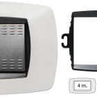 MASTER - PLACCA MODO 4P.BIANCO OPACO+ANELLO TLI AS39TC804