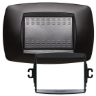 MASTER - PLACCA MODO 3P. NERO OPACO +ANELLO TLI AS39TC813