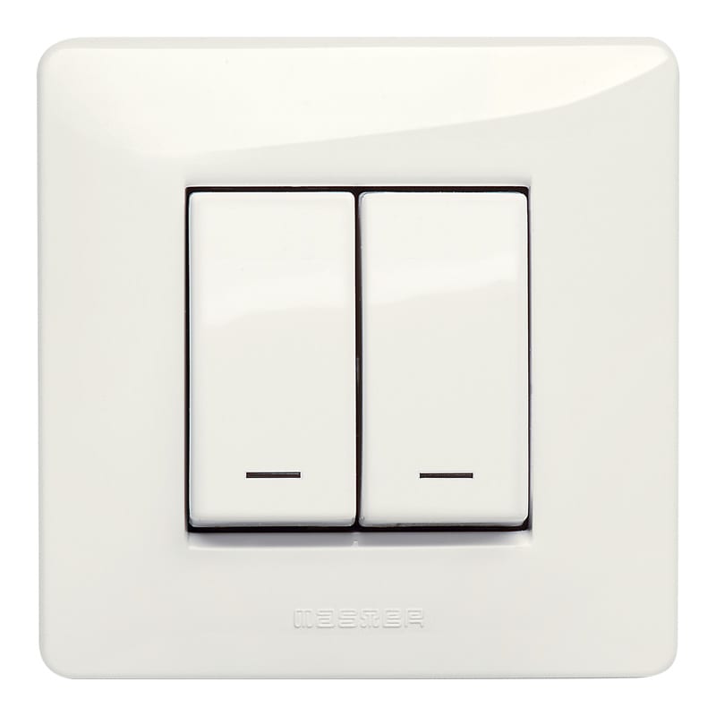 MASTER - 2 INTERRUTTORI 1P 16AX ILLUMINABIL BS21021