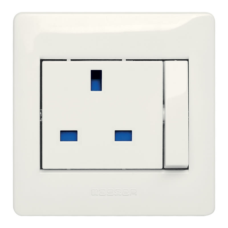 MASTER - PRESA ING 2P+T 13A CON INTERR. E LED BS21108