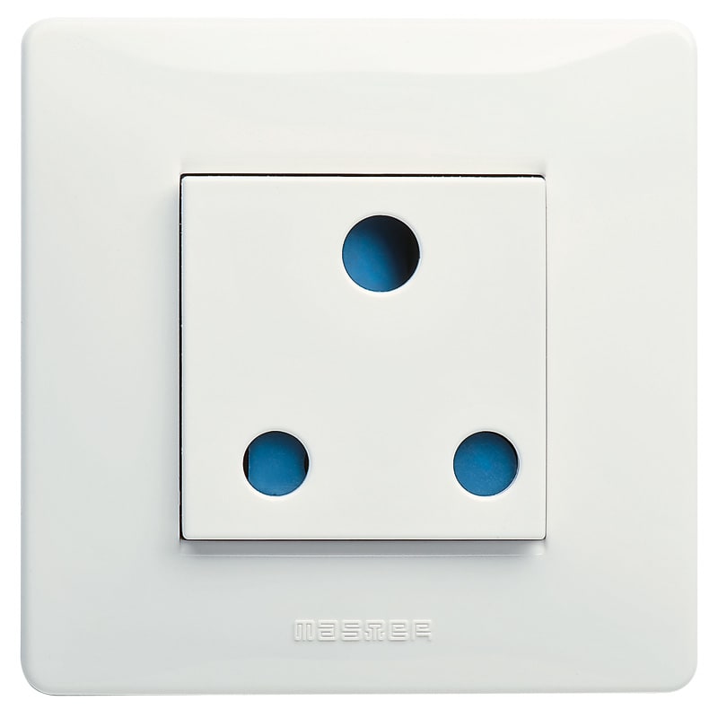 MASTER - PRESA 2P+T 15A ST.INGLESE SP.TONDO BS21187