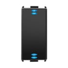 MASTER - PULSANTE DOPPIO 5/24V 10MA C/LED  S.MODO HA10010