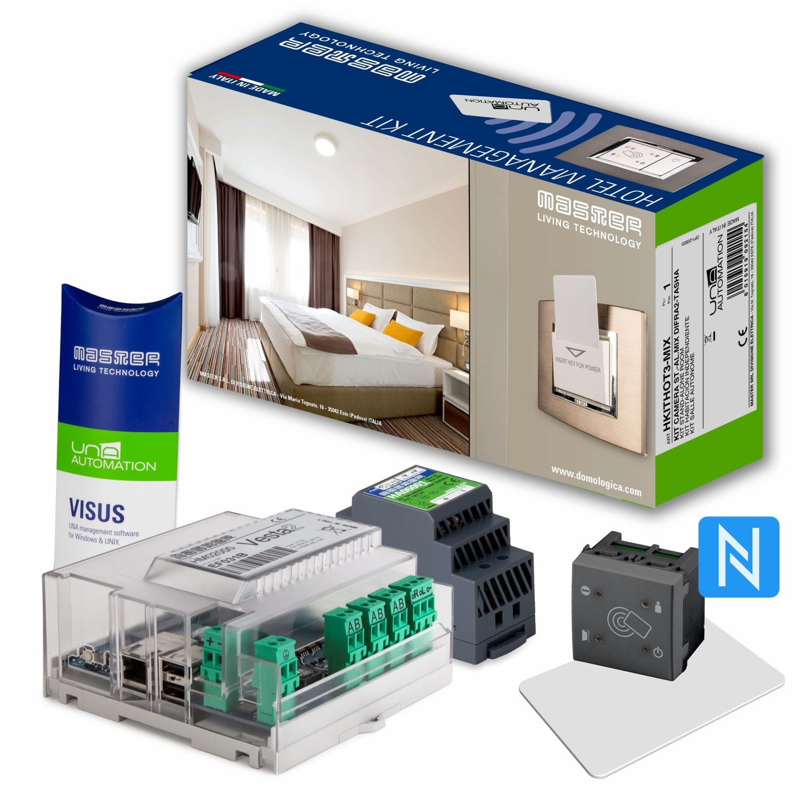 MASTER - KIT CONTROLLO ACCESSI RECEPTION NFC HKITHOTREC2