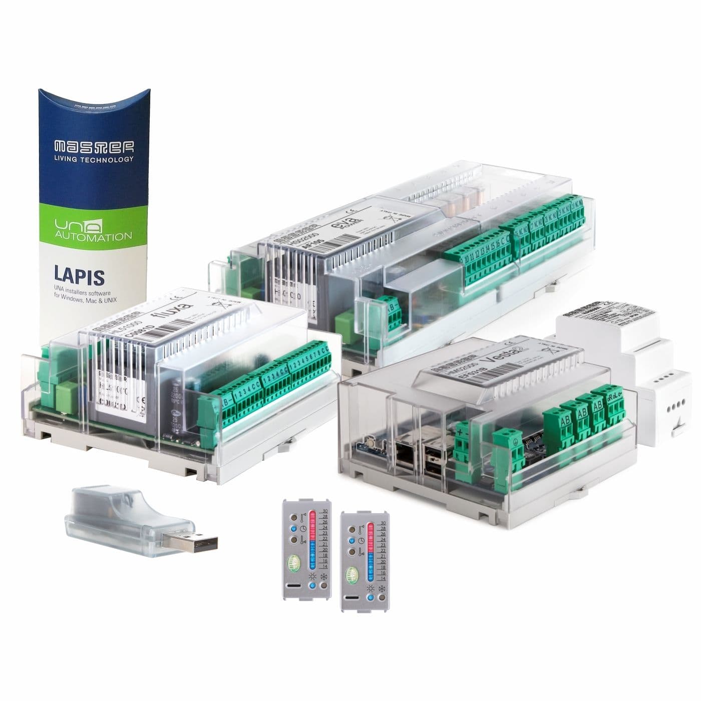 MASTER - DOMOLOGIKIT-POWER TERMOSTATI MODO STEEL HKITS131