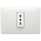 MASTER - MIX PRESA 2P+T 10-16A BIV. C/PLACCA BIAN