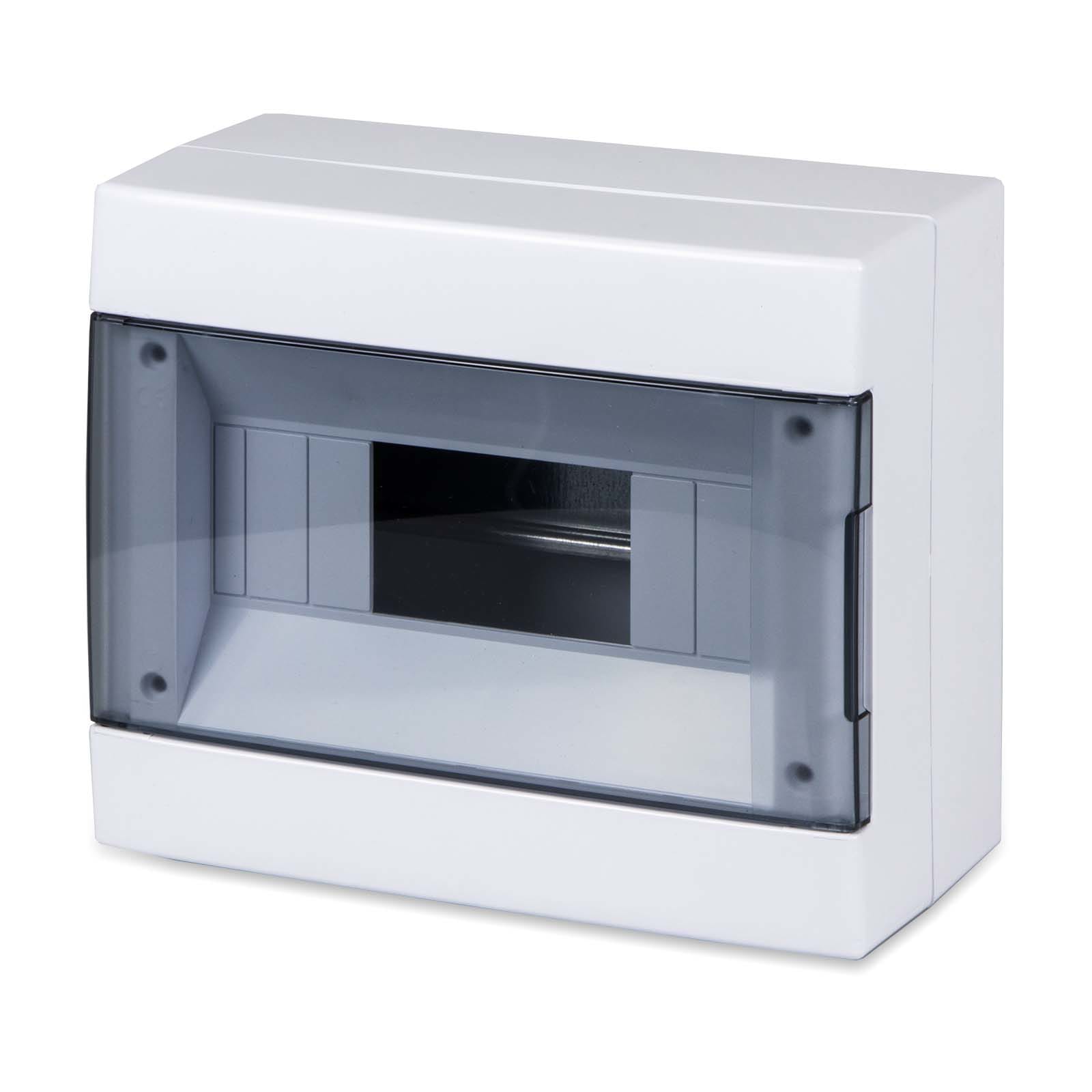 MASTER - CENTRALINO PARETE 8 MOD.P.TRASPAR. IP40