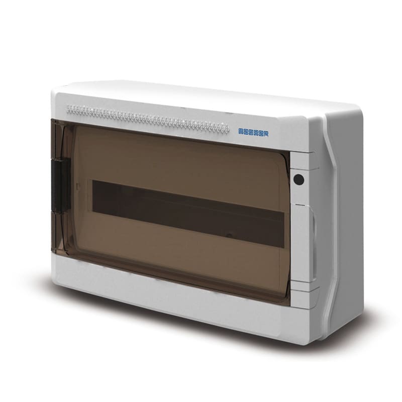 MASTER - CENTRALINO PARETE 18 MOD.P.TRASPAR. IP65 M09018