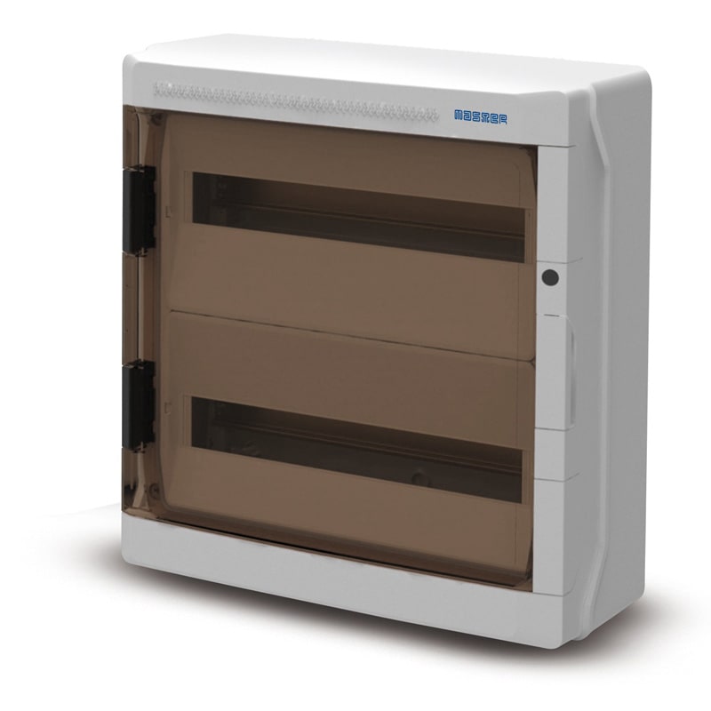 MASTER - CENTRALINO PARETE 36 MOD.P.TRASPAR. IP65 M09036