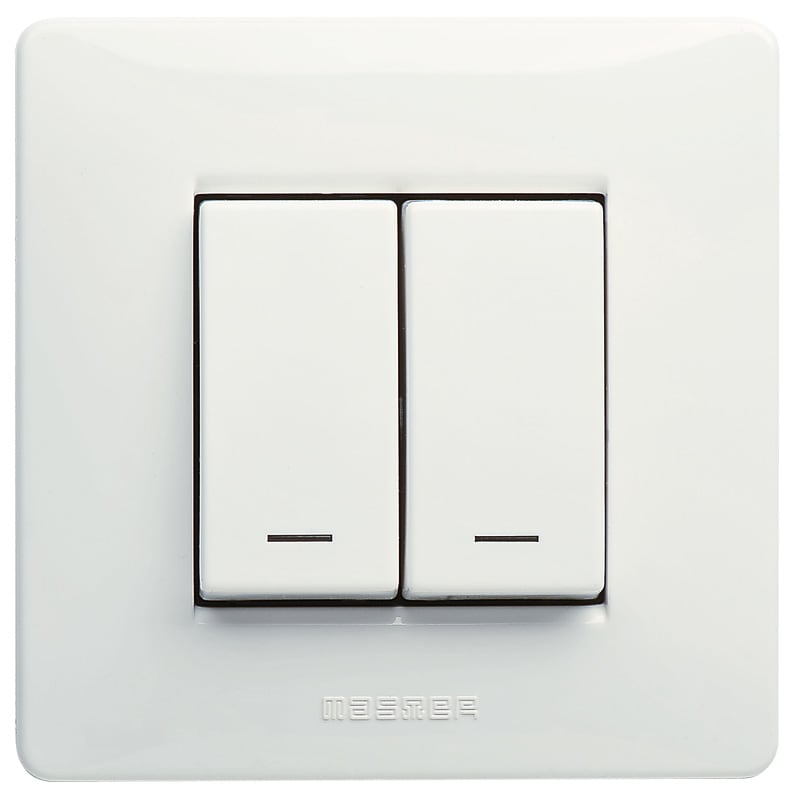 MASTER - MIXMO 2 INTERRUTTORI 1P 16AX ILLUMINATI M21021-L
