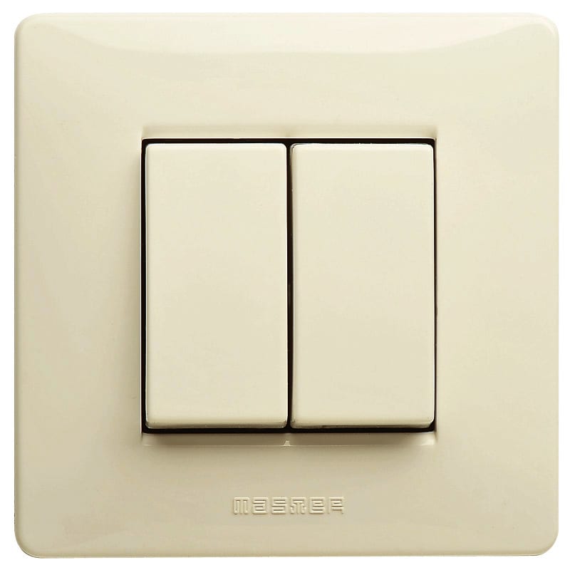 MASTER - MIXMO 2 INTERRUTTORI 1P 16AX BEIGE M22021