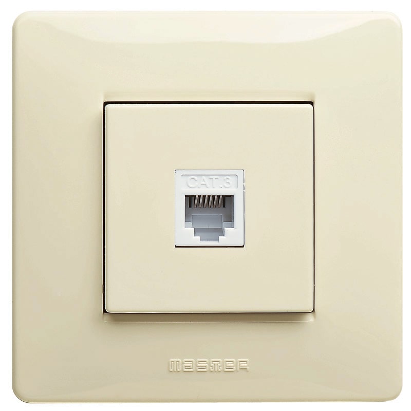 MASTER - MIXMO PRESA RJ11 1 PLUG 6P4C BEIGE