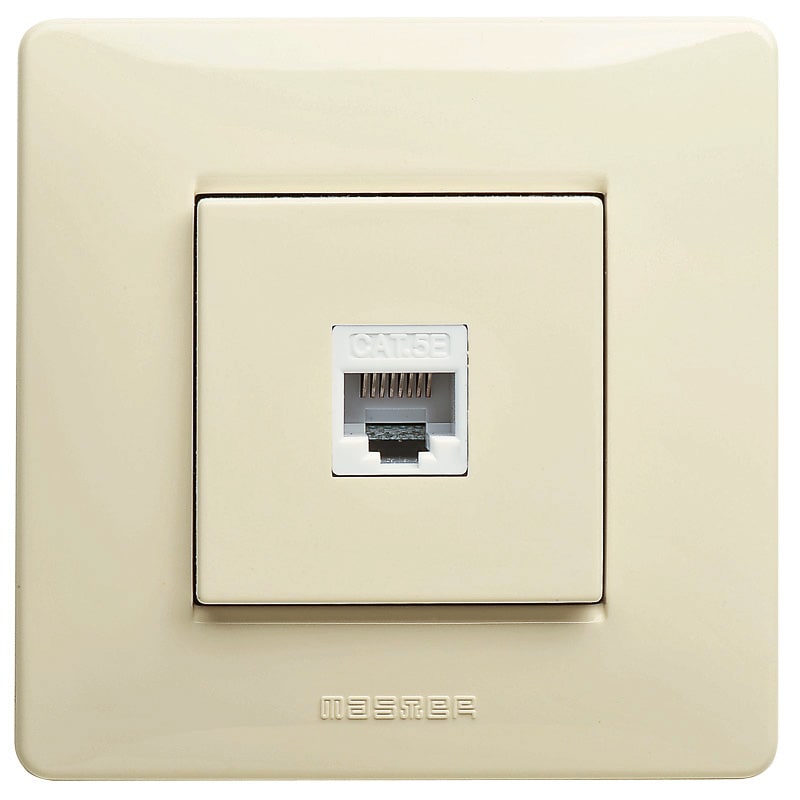 MASTER - MIXMO PRESA RJ45 CAT.5E PLUG 8P8C BEIGE M22218