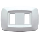 MASTER - PLACCA MODI' 2 POSTI BIANCO MD102