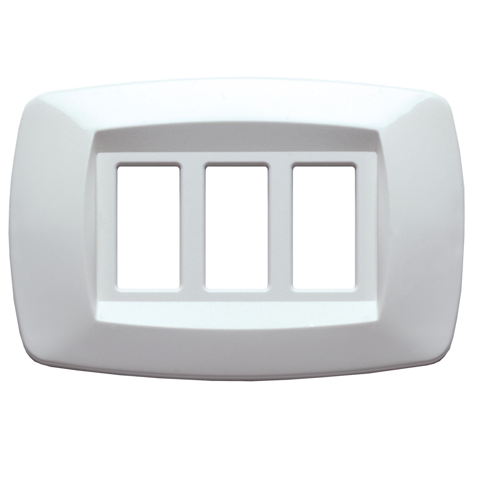 MASTER - PLACCA MODI' 3 POSTI BIANCO MD103