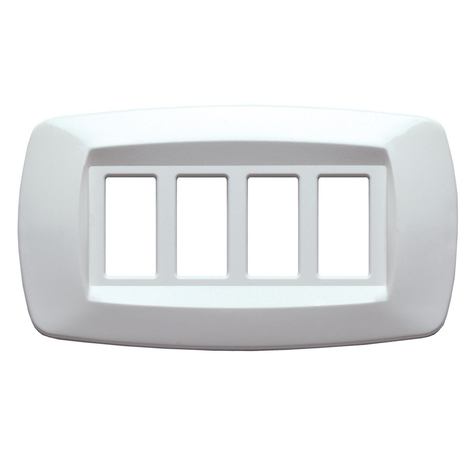 MASTER - PLACCA MODI' 4 POSTI BIANCO MD104