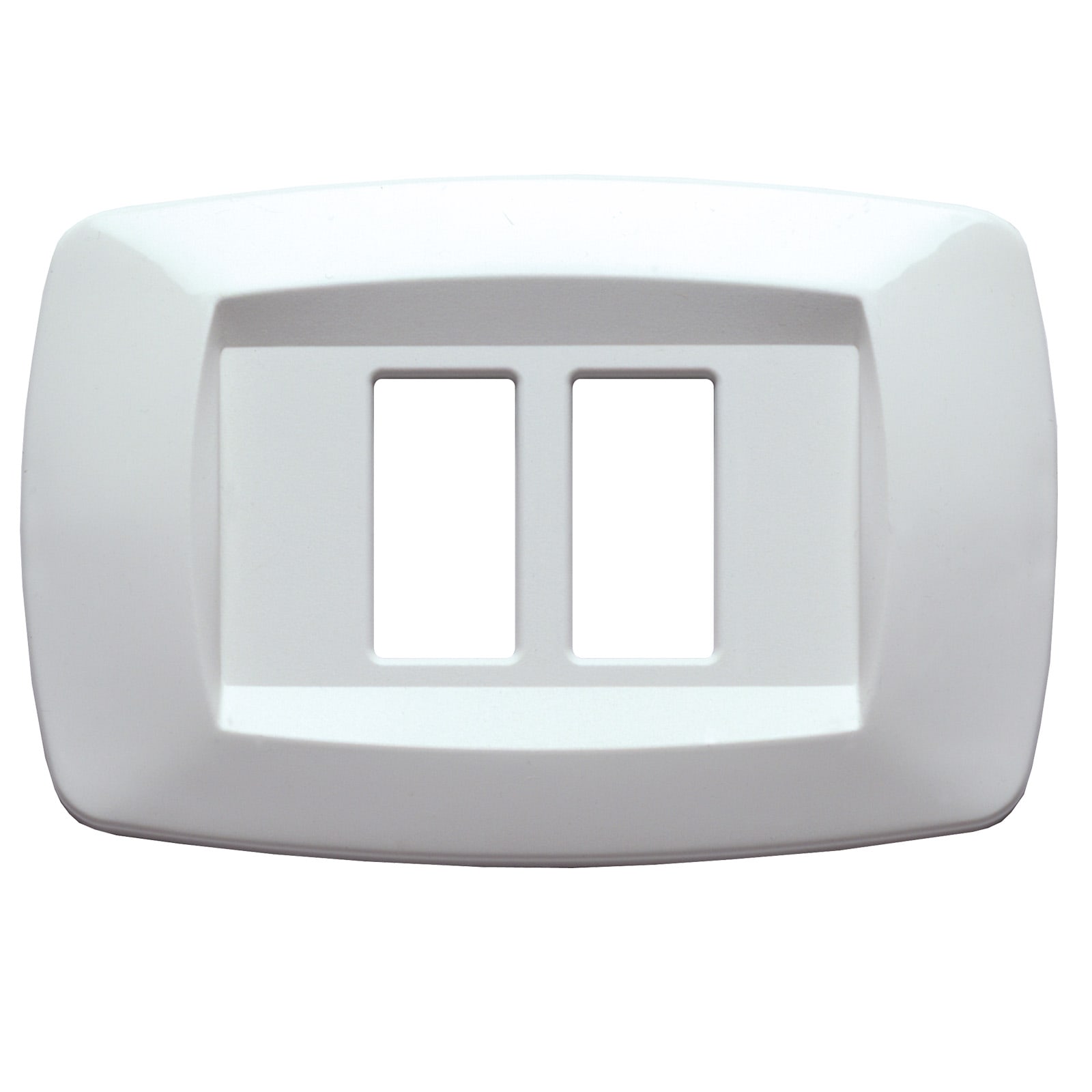 MASTER - PLACCA MODI' 2 POSTI RAVV. BIANCO MD10RT