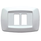 MASTER - PLACCA MODI' 2 POSTI RAVV. BIANCO MD10RT