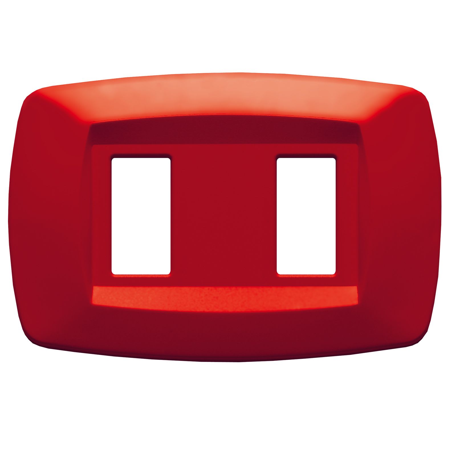 MASTER - PLACCA MODI' 2 POSTI ROSSO MD152