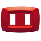 MASTER - PLACCA MODI' 2 POSTI ROSSO MD152