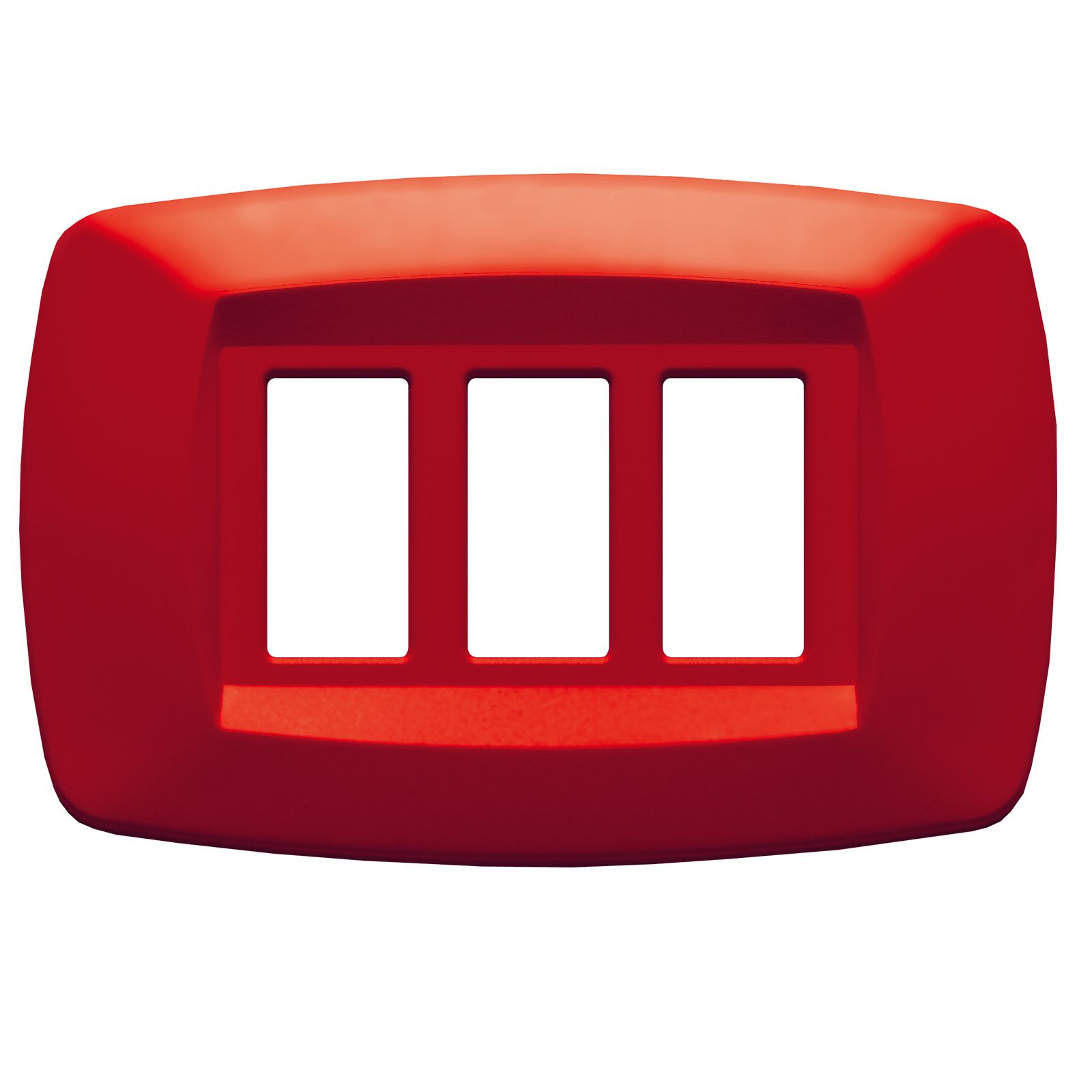 MASTER - PLACCA MODI' 3 POSTI ROSSO MD153