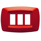 MASTER - PLACCA MODI' 3 POSTI ROSSO MD153