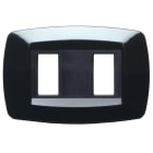 MASTER - PLACCA MODI' 2 POSTI NERO MD202