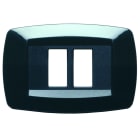 MASTER - PLACCA MODI' 2 POSTI RAVV.NERO MD20RT